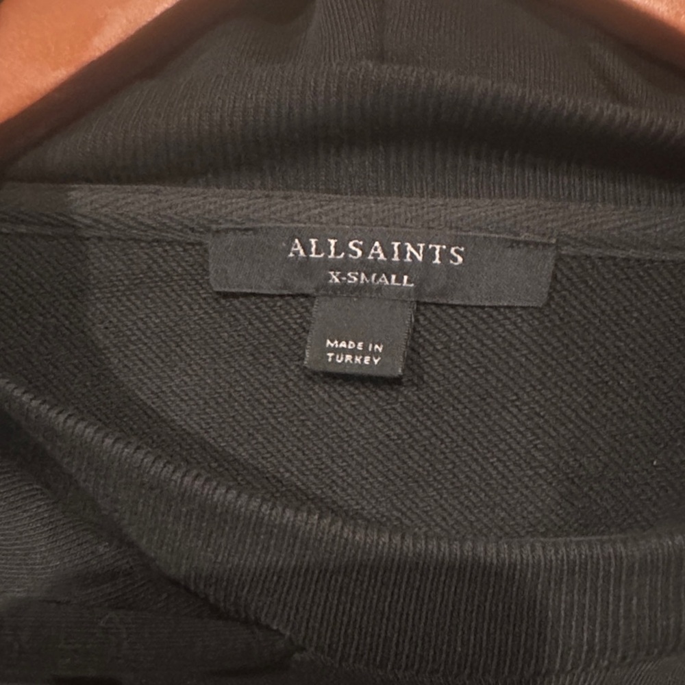 All Saints "Vita Etie" Black Hoodie - Picture 6 of 9